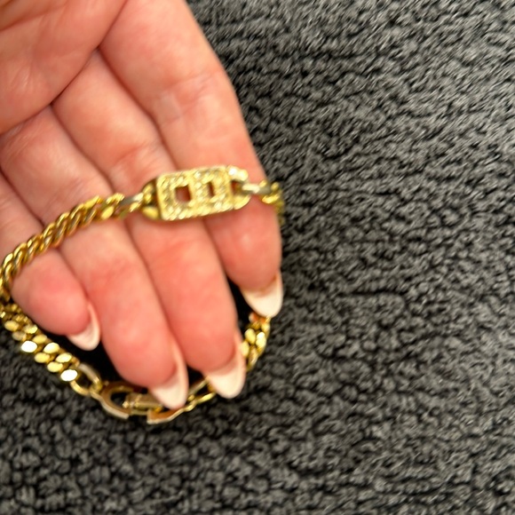 Authentic Christian Dior gold/crystal bracelet 🔥 - Picture 3 of 5